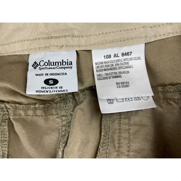 Columbia Sportswear Women's Tan Neutral Cargo Capri Hiking Pants Size S - Picture 10 of 10